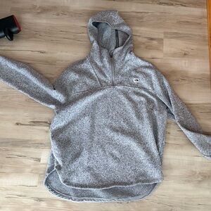 The North Face Heather Gray Half-Zip Hoodie